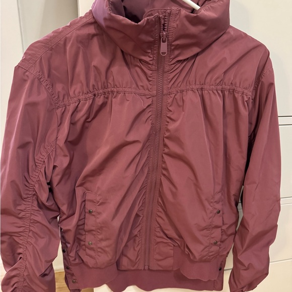Athleta Mauve Crop Zip-Up Jacket - Picture 1 of 3